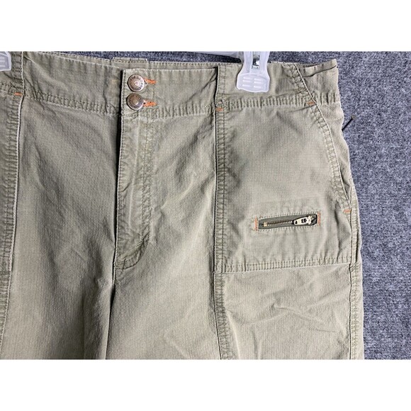 Eddie Bauer Hiking Shorts Women 16 Tall Mercer Fit Ripstop Fabric Olive - Picture 3 of 16